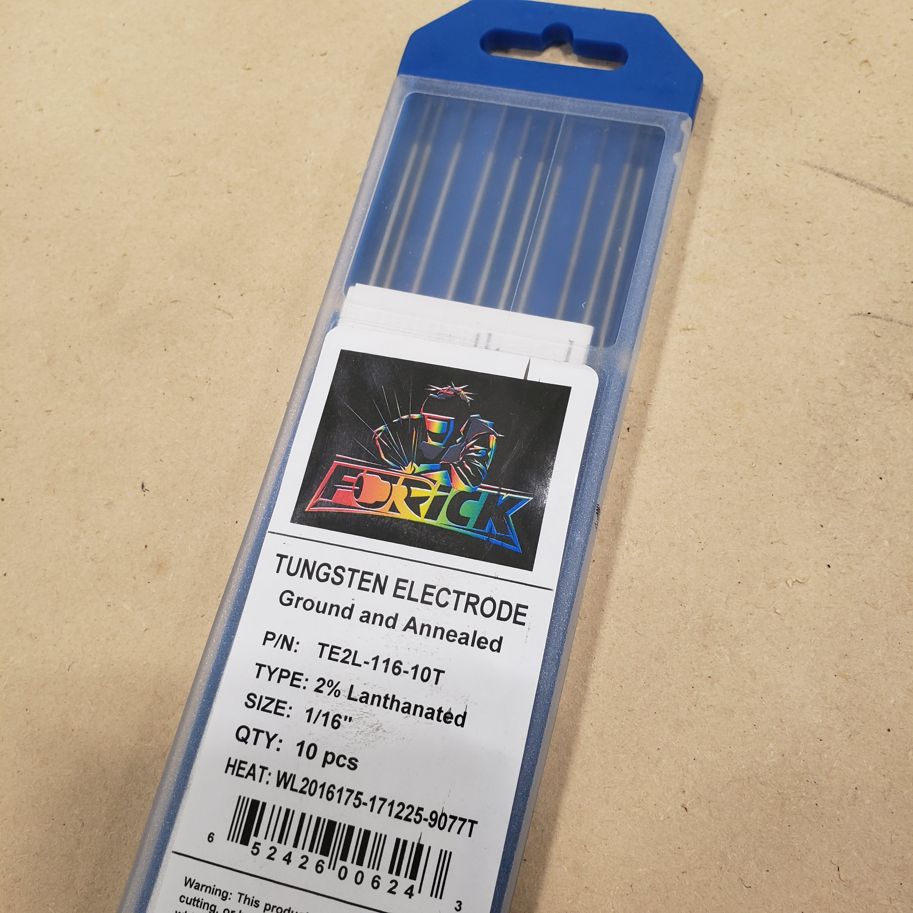 1/16 2% Lanthanated BLUE 10 Pack FURICK Tungsten (FT10L116)
