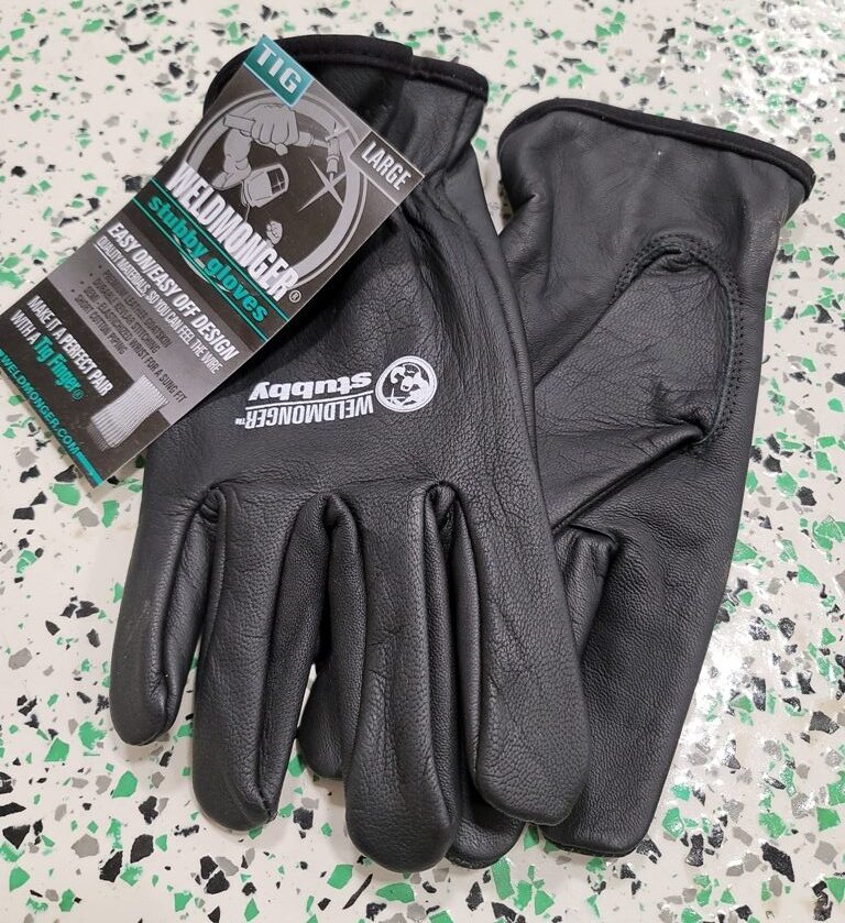 WELDMONGER Stubby Gloves /Black Thin TIG WELDING (WMGSTUBBY)