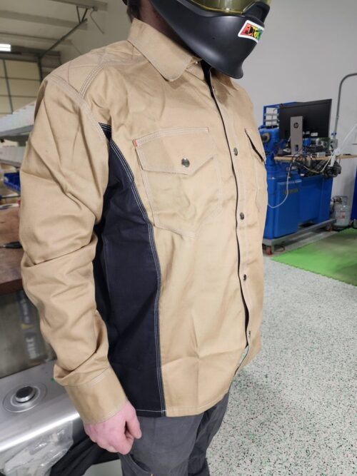 FR Welding Shirt Tan/Black - Image 4